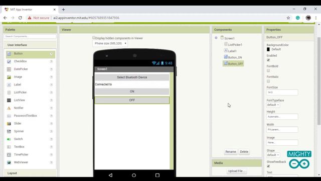 MIT APP Inventor Arduino Android app to control LED with HC05 Bluetooth module Part 1 смотреть онлайн