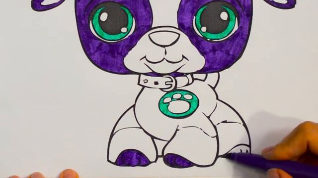 Раскраска Пёсик / Раскраски для детей смотреть онлайн