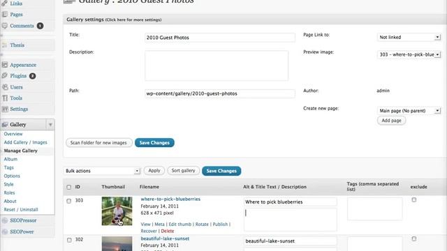 Wordpress Photo Gallery: Reverse Changes, Set Watermark [NextGen] смотреть онлайн