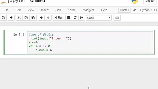 Sum of digits program in python смотреть онлайн