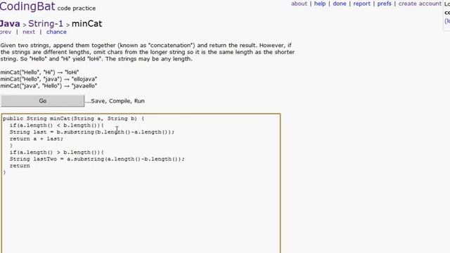 CodingBat.com Java Puzzles 13 смотреть онлайн