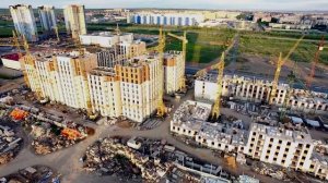 Караганда (Юго-Восток) с высоты птичьего полёта (Караганда с дрона)