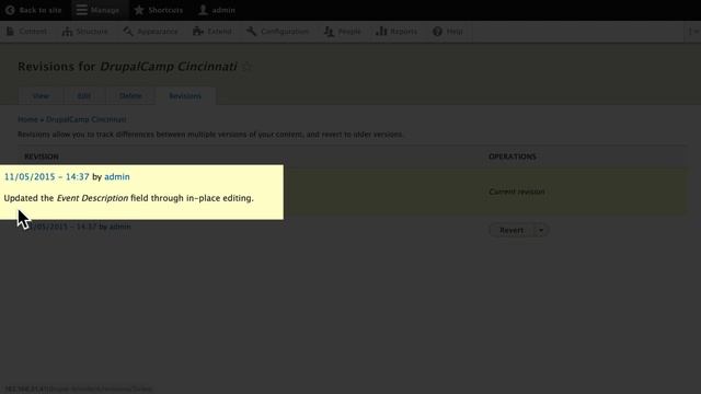 Drupal 8 Beginner, Lesson 32: Revisions смотреть онлайн