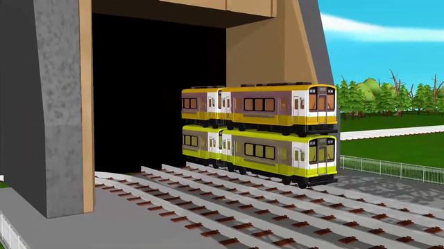 Long Flatbed Trailer Tractor Truck Rescue - Bus vs Railroads and Train - BeamNG.Drive смотреть онлайн