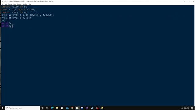 GAUSS JORDAN ELIMINATION METHOD | PYTHON | SCIPY смотреть онлайн