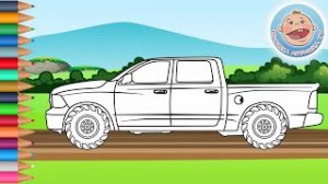 7.Раскраска для детей - Машинка Пикап - Мультики Крошка Антошка (1).mp