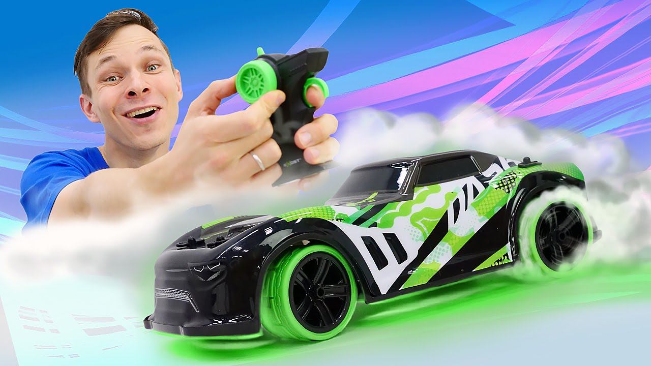 Видео машинки для детей и гонки: ГОНОЧНАЯ МАШИНКА EXOST догнала Бибопа! Распаковка игрушек для детей смотреть онлайн