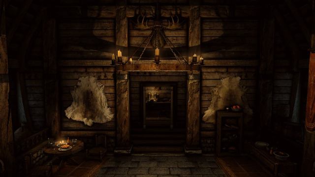 The Rustic Cabin - (ES Skyrim) - [Live Wallpaper] 4K