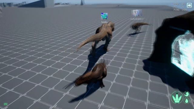 Сервер и нуб против одного игрока/Age of dino Sandbox | THE ISLE | смотреть онлайн