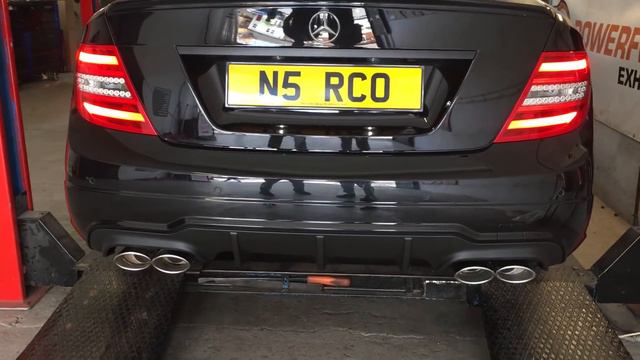 MERCEDES C180 AMG STYLE QUAD EXHAUST- LOUD REVS! смотреть онлайн
