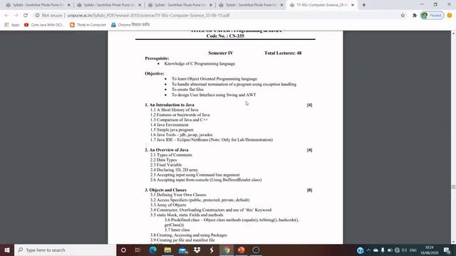Lecture 01: T.Y.B.Sc(Computer Science) Programming in java Language Syllabus Introduction смотреть онлайн