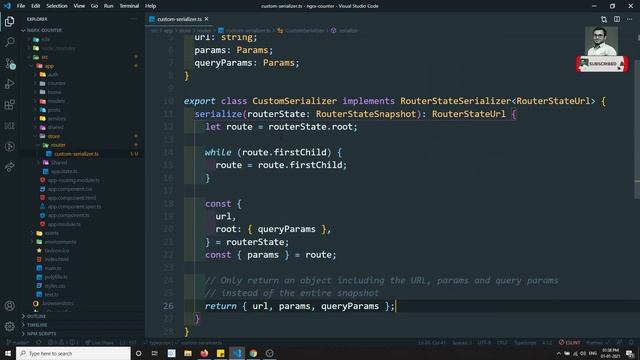 42. Implement Custom Serializer in Ngrx Router to store only minimal data in router state - Angular смотреть онлайн