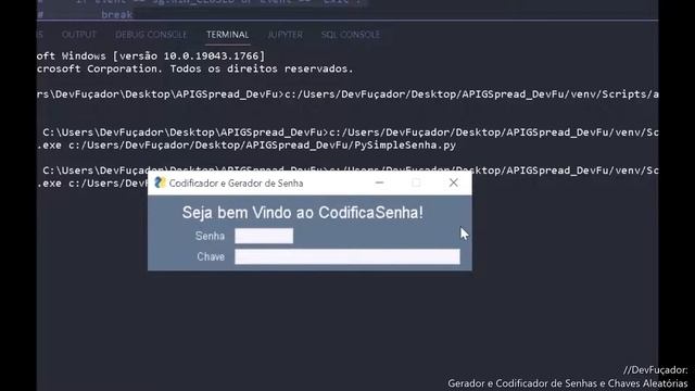 Codificador e Gerador de Senhas e Chaves Aletárioas com Python e PySimpleGUI смотреть онлайн