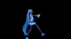 【MMD Hologram】 Irodori Mirai 【Hatsune Miku】