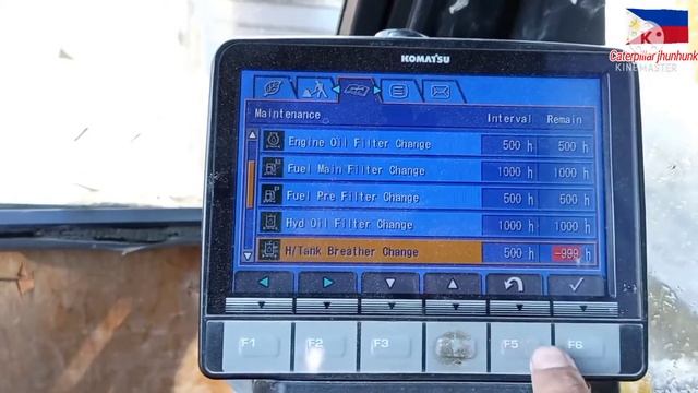 KOMATSU PC220-8 resetting of work hours for Preventive Maintenance смотреть онлайн