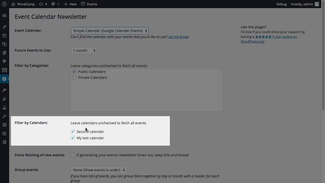 Event Calendar Newsletter plugin for WordPress смотреть онлайн