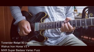 Tonerider Rebel 90 + Seymour Duncan Pearly Gates on Epiphone ES339 demo (no talking)