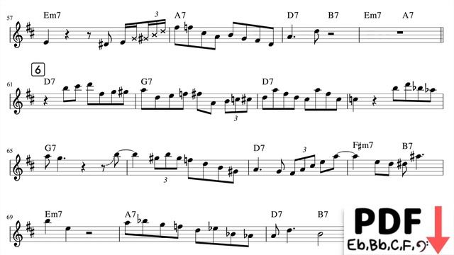 "C Jam Blues" - Illinois Jacquet Tenor Saxophone Solo Transcription смотреть онлайн