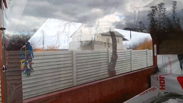 Монтаж гибких окон, на поворотных скобах