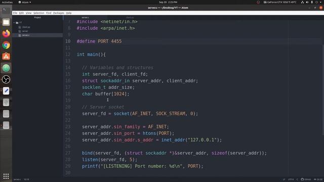 Socket Programming in C and Python: Server in C and Client in Python | TCP Client Server Program смотреть онлайн