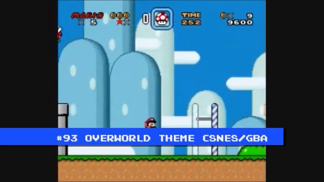Top 100 Video Game Music-93 Super Mario World- Overworld Level (SNES/GBA) смотреть онлайн