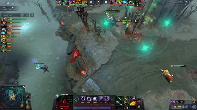 Spectre Dota 2 Gameplay Ana with Radiance and Skadi смотреть онлайн
