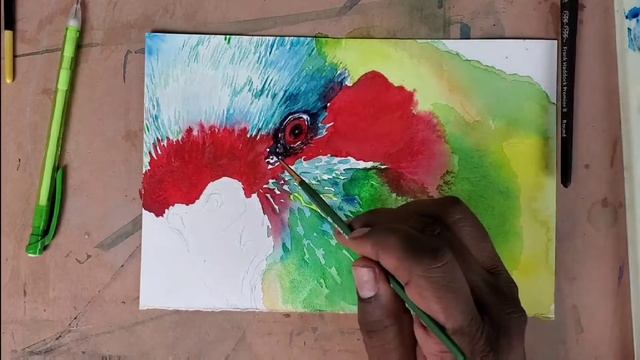 Watercolour Bird Sketch смотреть онлайн