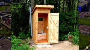 Какой построить уличный дачный туалет: 41 фото практичных, красивых и оригинальных проектов