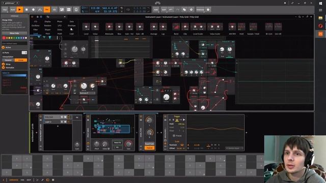 Midnight Bitwig session: Grid modules breakdown (part 4, RUS) смотреть онлайн