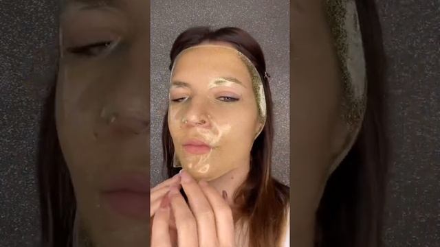 ? Green Glitter Face Mask Result ? #shorts смотреть онлайн
