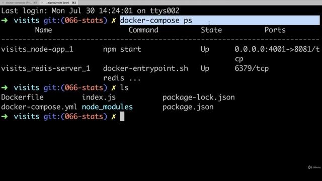 5 11 Container Status with Docker Compose смотреть онлайн