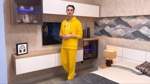 Подвесная тумба под телевизор в стиле сканди НВ903Я. Push-to-Open от Hettich. Обзор от Эльба Мебель