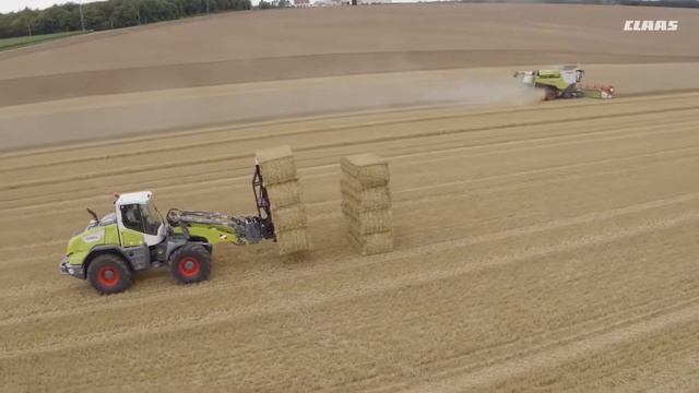 CLAAS TORION |  фронтальный погрузчик Claas в действии