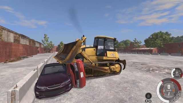 BeamNg Drive - БУЛЬДОЗЕР ПРОТИВ ЛЕГКОВУШЕК | Тест ДРАЙВ НА БУЛЬДОЗЕР смотреть онлайн