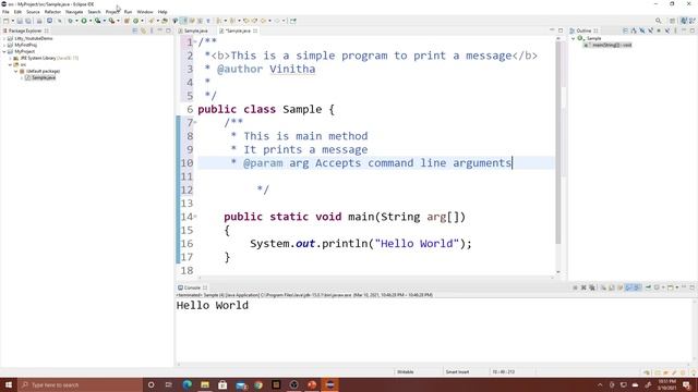 Documentation Comment in Java |Java programming in Malayalam |Java tutorial in Malayalam смотреть онлайн
