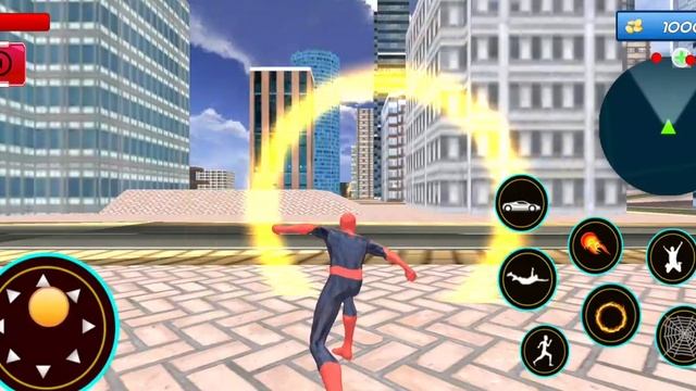 Flying spider hero : city crime battle : Games play смотреть онлайн
