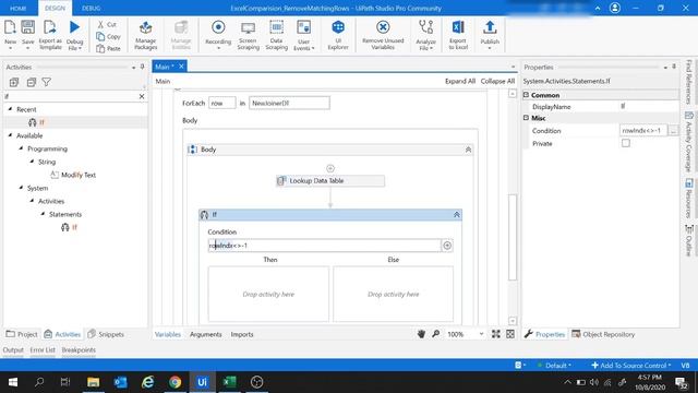 UiPath Tutorial 30- Compare Excel Sheets or Data Tables and Remove/Delete Matching or Duplicate Row смотреть онлайн