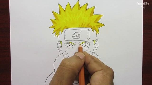 Drawing Naruto Uzumaki with Colour Pencils | Naruto | Budget Art смотреть онлайн