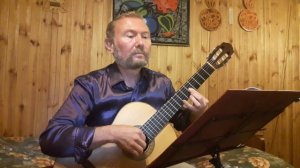 Ян Френкель. Русское поле (из к/ф «Новые приключения неуловимых») на гитаре. Обработка О. Копенкова