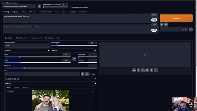 Как сделать Face Swap в StableDiffusion с использованием нового расширения Reactor