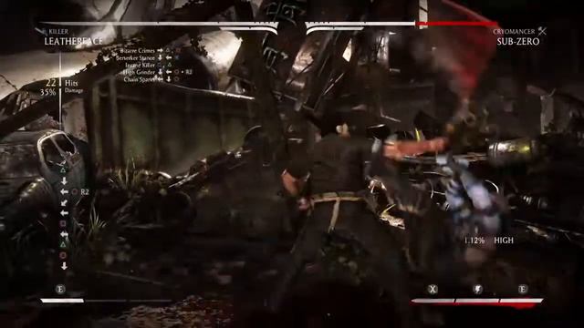 Leatherface (Killer) 50% Combo (Mortal Kombat X Combos) смотреть онлайн