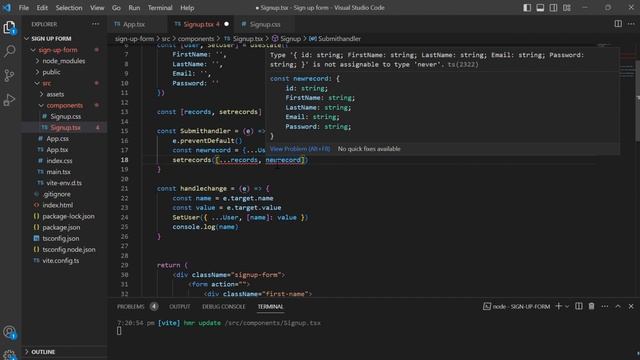 Sign up Form React Typescript - Part 2 смотреть онлайн