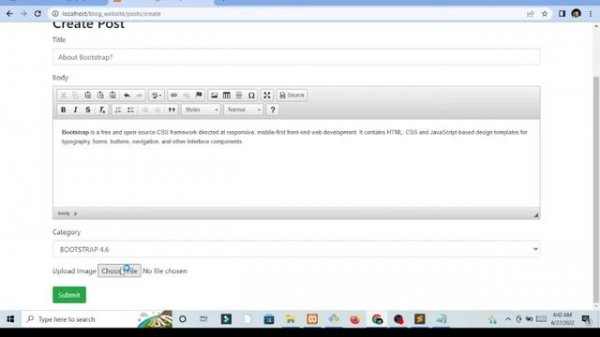 BLOG WEBSITE USING CODEIGNITER 3