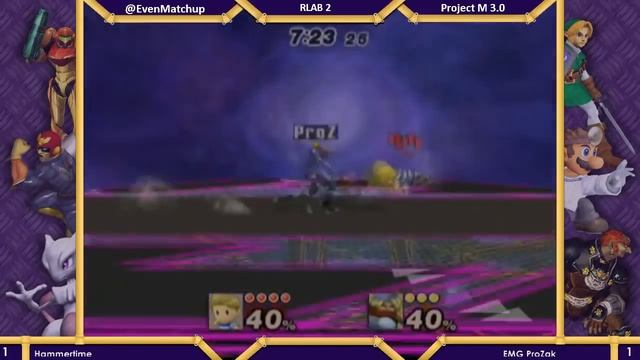 R-LAB #2 - EMG ProZak (Zelda, Sheik) vs Hammertime (Lucas) - Project M Losers Finals смотреть онлайн