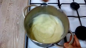 Классический заварной крем. Крем для эклеров и профитролей. Базовый крем патисьер.