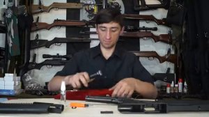 Установка газовой пружины и манжеты на ИЖ 61