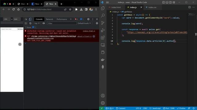 HTML CSS JS | NEWS App from JS Fundamental | Tamil смотреть онлайн