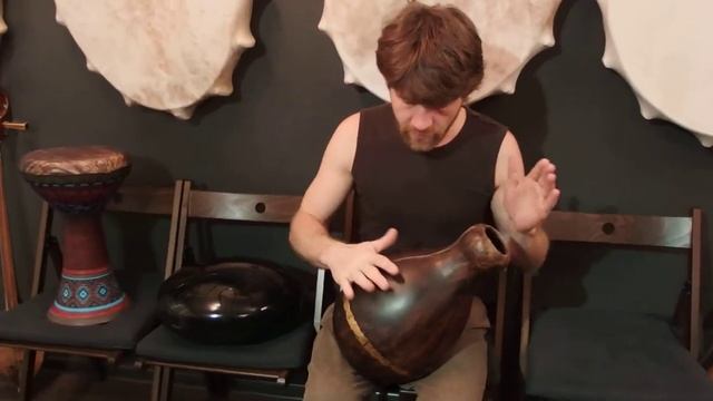 Udu/ Уду глиняный барабан Handcrafted / www.shamanic.ru смотреть онлайн