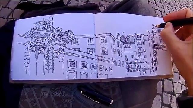 Urban Sketching in Lisbon with Filipe Almeida смотреть онлайн