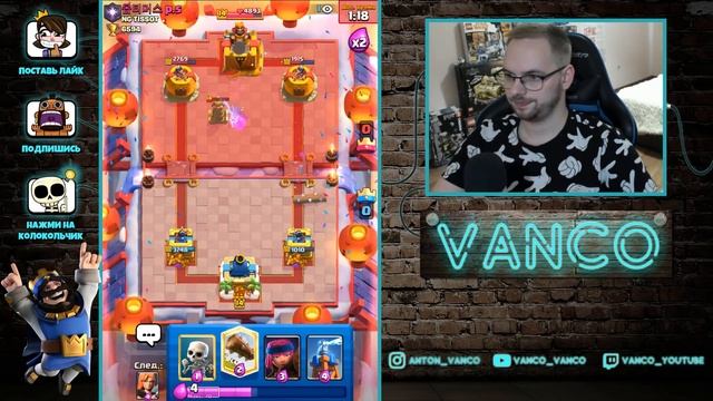 ? ЕЩЕ ОДНА ИМБА! КОЛОДА ХОГ С ЗЕМЛЕТРЯСЕНИЕМ ЗА 2.8 ЭЛИКСИРА / Clash Royale смотреть онлайн